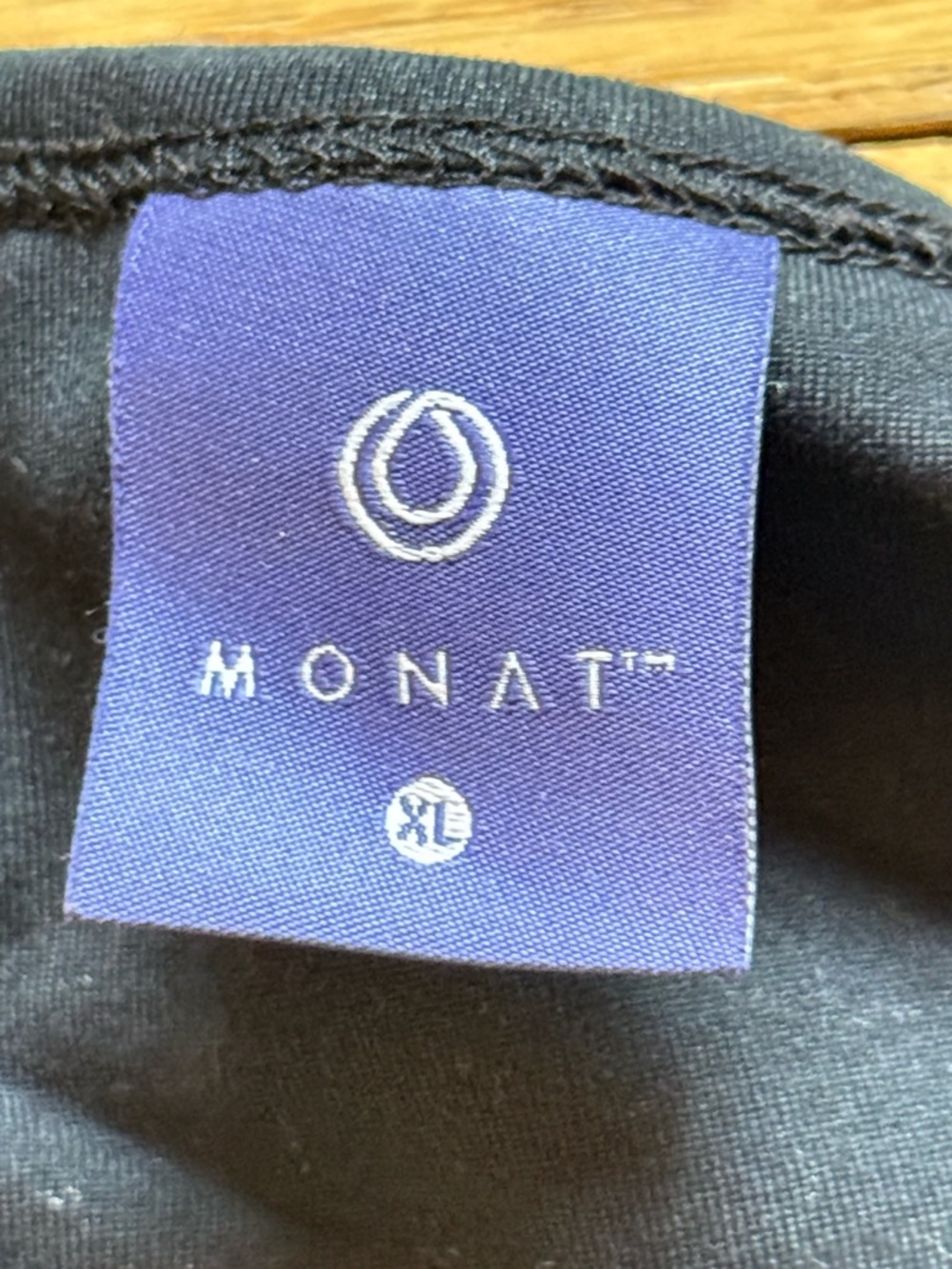 MONAT Black Racerback Sports Bra - Picture 2 of 3